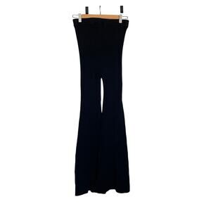 ASTR the Label Black Maida High Waist Bell Bottom Flare Ribbed Pants Size Medium